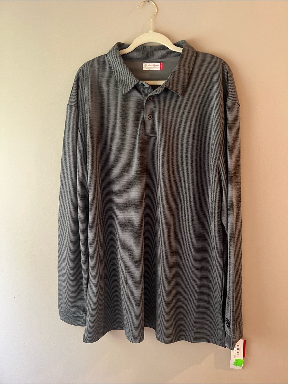 Hogan Men's Long Sleeve Polo in Gray